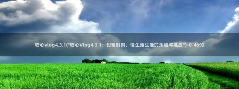 糖心vlog是啥?